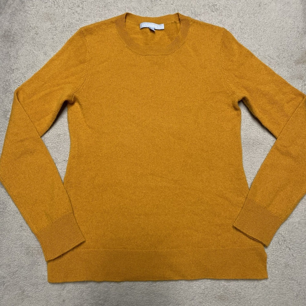 Antonio Melani Cashmere Sweater Womens‎ XS Orange Pullover Luxury Soft